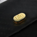 Salvatore Ferragamo Shoulder Bag Leather Black Gold Auth sw1109-17