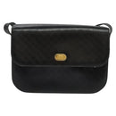 Salvatore Ferragamo Shoulder Bag Leather Black Gold Auth sw1109-13