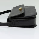 Salvatore Ferragamo Shoulder Bag Leather Black Gold Auth sw1109-3