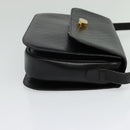 Salvatore Ferragamo Shoulder Bag Leather Black Gold Auth sw1109-4