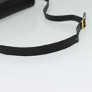 Salvatore Ferragamo Shoulder Bag Leather Black Gold Auth sw1109-7