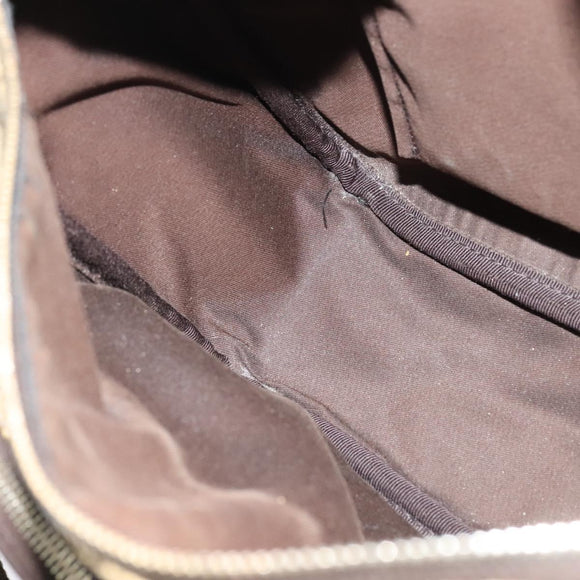 GUCCI GG Supreme Shoulder Bag PVC Beige Gold 246881 Auth sw1110