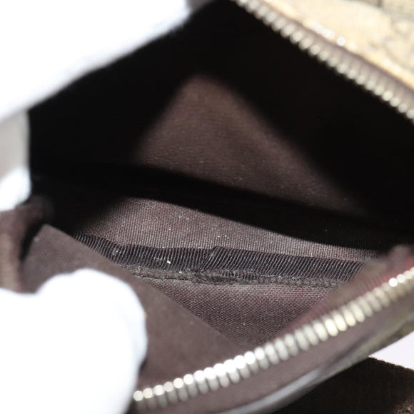 GUCCI GG Supreme Shoulder Bag PVC Beige Gold 246881 Auth sw1110