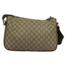 GUCCI GG Supreme Shoulder Bag PVC Beige Gold 246881 Auth sw1110-2