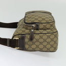 GUCCI GG Supreme Shoulder Bag PVC Beige Gold 246881 Auth sw1110-3