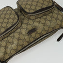 GUCCI GG Supreme Shoulder Bag PVC Beige Gold 246881 Auth sw1110-6