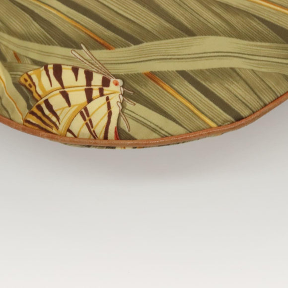 Salvatore Ferragamo Shoulder Bag Nylon Green Gold Auth sw1112