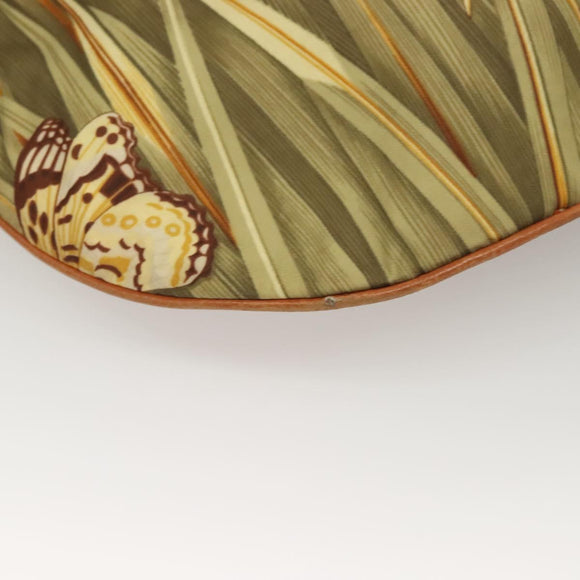 Salvatore Ferragamo Shoulder Bag Nylon Green Gold Auth sw1112