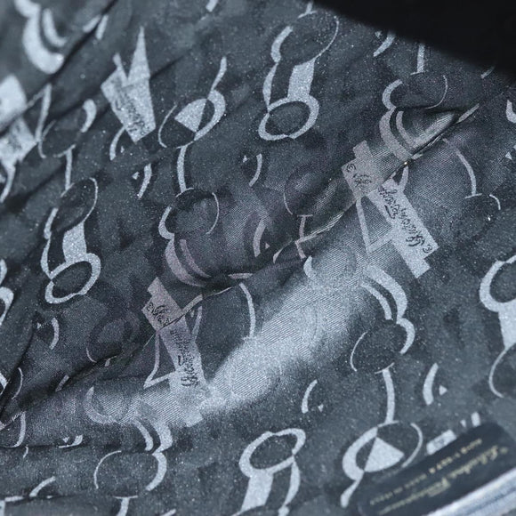 Salvatore Ferragamo Shoulder Bag Nylon Green Gold Auth sw1112