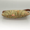 Salvatore Ferragamo Shoulder Bag Nylon Green Gold Auth sw1112-5