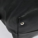 Salvatore Ferragamo Hand Bag Leather Black Silver Auth sw1115-17