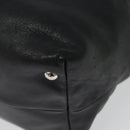 Salvatore Ferragamo Hand Bag Leather Black Silver Auth sw1115-18