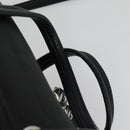 Salvatore Ferragamo Hand Bag Leather Black Silver Auth sw1115-14