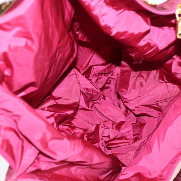 Miu Miu Shoulder Bag Leather Pink Gold Auth sw1117