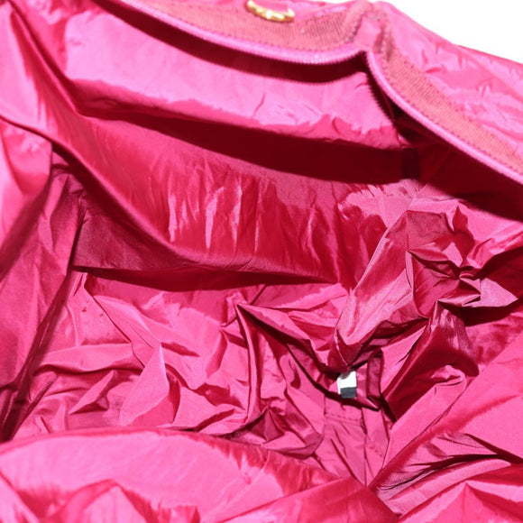 Miu Miu Shoulder Bag Leather Pink Gold Auth sw1117