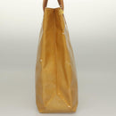 LOUIS VUITTON Monogram Vernis Reade MM Hand Bag Beige M91141 LV Auth sw1119-4