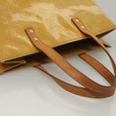 LOUIS VUITTON Monogram Vernis Reade MM Hand Bag Beige M91141 LV Auth sw1119-8