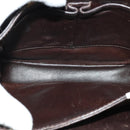 CELINE C Sulky Shoulder Bag Canvas Beige Gold Auth sw1120-17