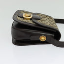 CELINE C Sulky Shoulder Bag Canvas Beige Gold Auth sw1120-5