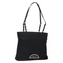 Christian Dior Maris Pearl Tote Bag Nylon Black Auth sw1127-1