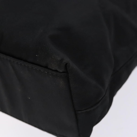 Christian Dior Maris Pearl Tote Bag Nylon Black Auth sw1127