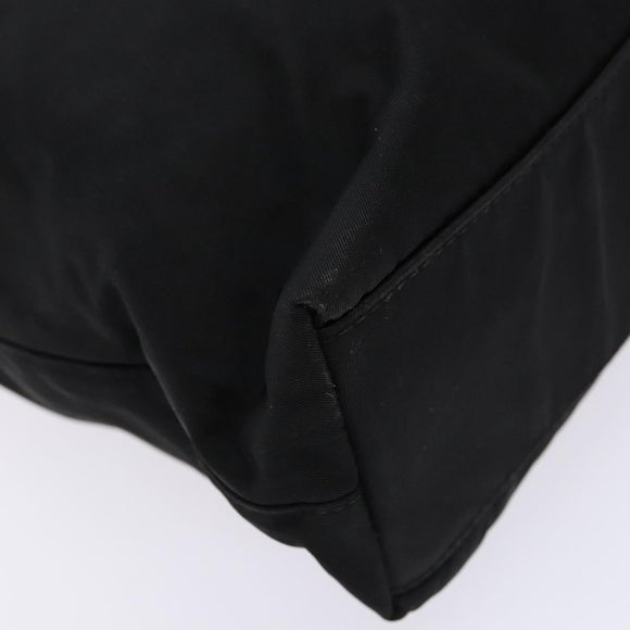 Christian Dior Maris Pearl Tote Bag Nylon Black Auth sw1127