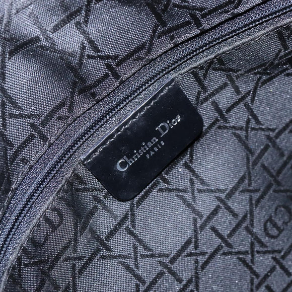 Christian Dior Maris Pearl Tote Bag Nylon Black Auth sw1127