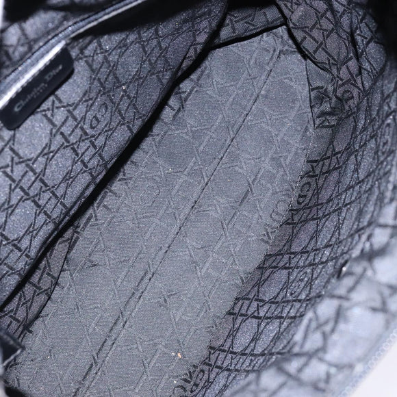 Christian Dior Maris Pearl Tote Bag Nylon Black Auth sw1127