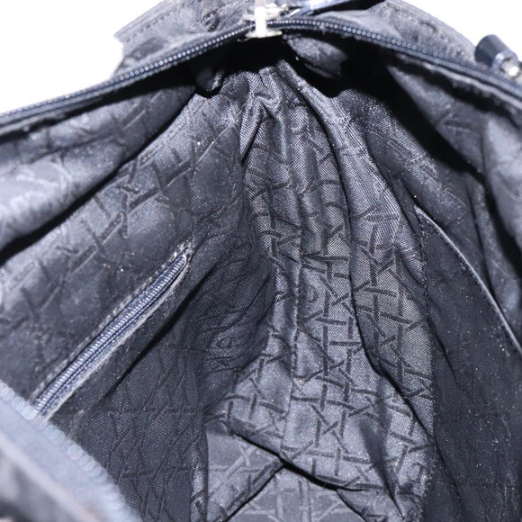 Christian Dior Maris Pearl Tote Bag Nylon Black Auth sw1127