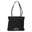 Christian Dior Maris Pearl Tote Bag Nylon Black Auth sw1127-13