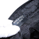 Christian Dior Maris Pearl Tote Bag Nylon Black Auth sw1127-12