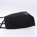 Christian Dior Maris Pearl Tote Bag Nylon Black Auth sw1127-4