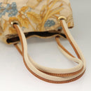 LOEWE Shoulder Bag Canvas Beige Gold Auth sw1129-7