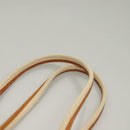 LOEWE Shoulder Bag Canvas Beige Gold Auth sw1129-8