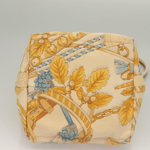 LOEWE Shoulder Bag Canvas Beige Gold Auth sw1129