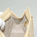 CHANEL Matelasse Chain Shoulder Bag Lamb Skin Beige Gold CC Auth sw1131-19