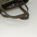 GUCCI GG Implementation Tote Bag PVC Khaki Silver 211138 Auth sw1132-10