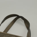 GUCCI GG Implementation Tote Bag PVC Khaki Silber 211138 Auth sw1132-14