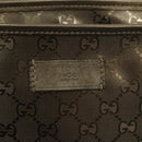 GUCCI GG Implementation Tote Bag PVC Khaki Silber 211138 Auth sw1132-19