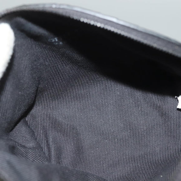 BOTTEGA VENETA INTRECCIATO Pouch Leather Black Auth sw1135