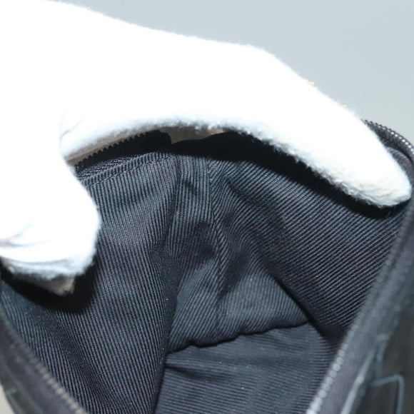 BOTTEGA VENETA INTRECCIATO Pouch Leather Black Auth sw1135