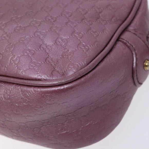 GUCCI Micro GG Canvas Guccissima Bag Leather Pink Gold 309538 Auth sw1136