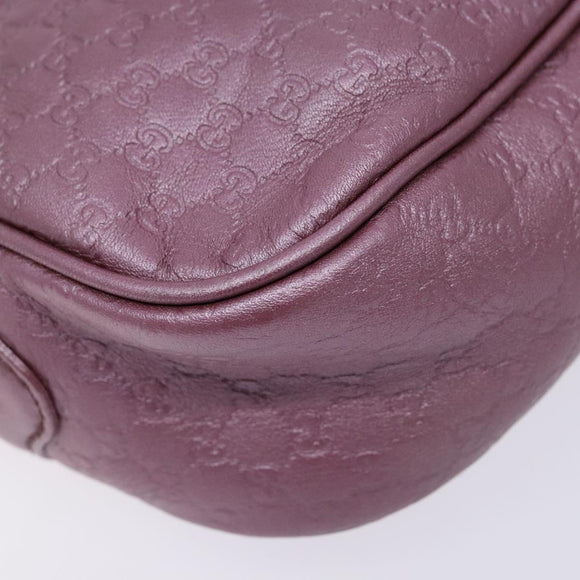 GUCCI Micro GG Canvas Guccissima Bag Leather Pink Gold 309538 Auth sw1136