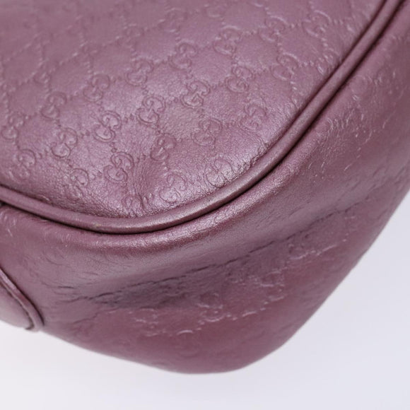 GUCCI Micro GG Canvas Guccissima Bag Leather Pink Gold 309538 Auth sw1136