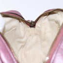 GUCCI Micro GG Canvas Guccissima Bag Leather Pink Gold 309538 Auth sw1136-19