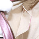 GUCCI Micro GG Canvas Guccissima Bag Leather Pink Gold 309538 Auth sw1136-21