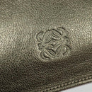 LOEWE Shoulder Pouch Leather Gold Auth sw1137-17