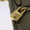 LOEWE Shoulder Pouch Leather Gold Auth sw1137-10