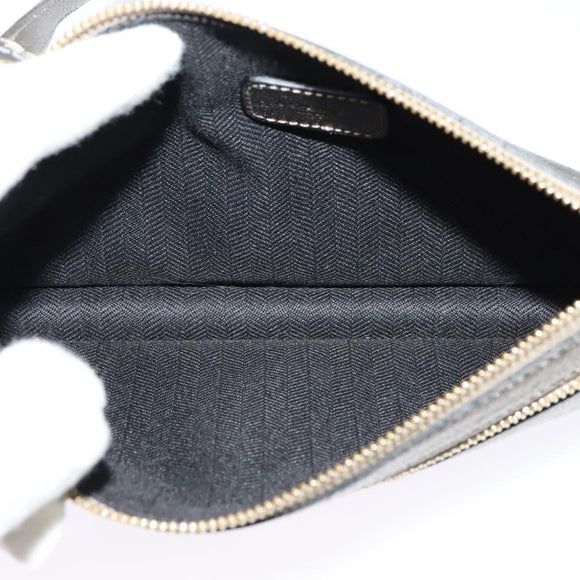 LOEWE Shoulder Pouch Leather Gold Auth sw1137