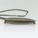 LOEWE Shoulder Pouch Leather Gold Auth sw1137-5